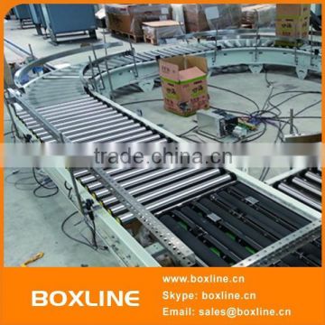 Heavy duty roller conveyors for cartons