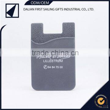 Custom logo colors printed novelty silicon card holder wallet with the best promotional effect