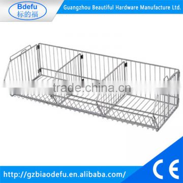 Chrome Stacking Wire Basket 355 x 915 x 230mm