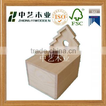 2015 hot sell FSC&SA8000 approved wooden tissue box craft