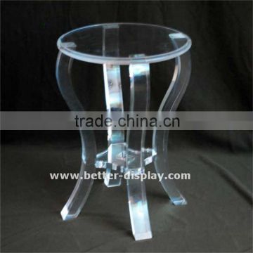 high quality acrylic round lucite coffee table