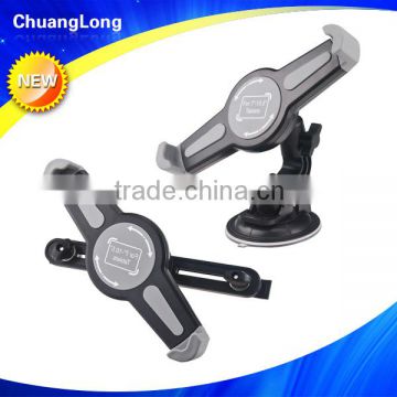 Hot selling China manufacturer 3 in 1 adjustable and 360 rotatable windshield /headrest ipad car mount for 7-10.5 inch tablet PC