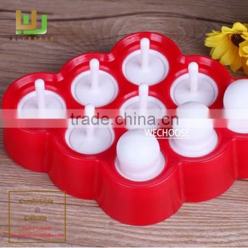 Wholesale new varieties personalized fancy silicone popsicle mold vivid ice juice cube mold for hot summer