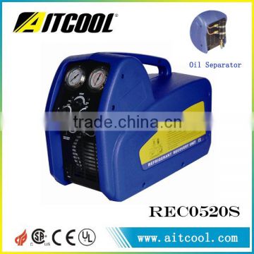 Hot sale portable dual cylinder refrigerant recovery machine with oil separator RECO520S