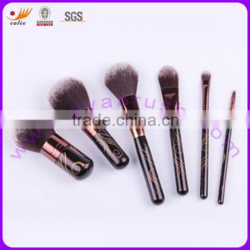 6 Pcs mini cosmetic brush set with OEM design