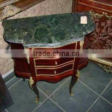 Louis xv french table with drawers - telephone table with drawer