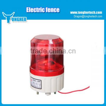 12V DC visuable and audible light siren electric fence alarm
