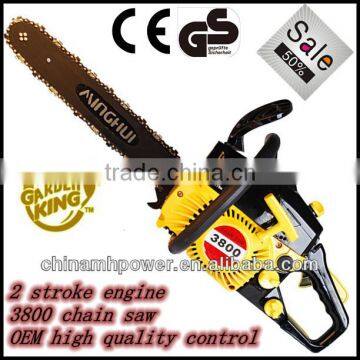 Garden wood cutting best selling chain saw 37.2cc