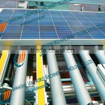 solar panel roller coveyor system