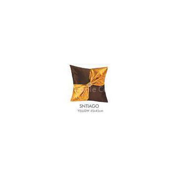 Decorative Seat Handmade Decorative Pillows Toss , Orange Faux Silk Cushion