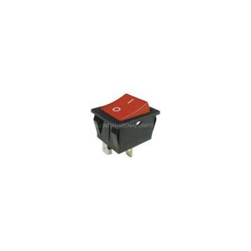 black actuator paddle switch,30A current paddle switch,red actuator rocker switch