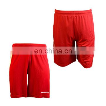 OEM customized design man red soccer shorts