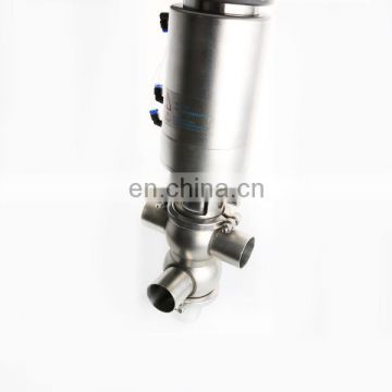 Stainless Steel Sanitary CIP Cleaning Double Seat Mix Proof Valves