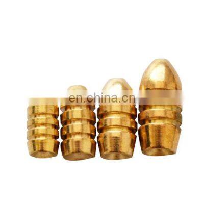 1.8g 3.5g 5g 7g 10g Bullet Copper Fishing Sinker For Soft Lure Bait Additional Weight Sinkers Fly Tying Accessories