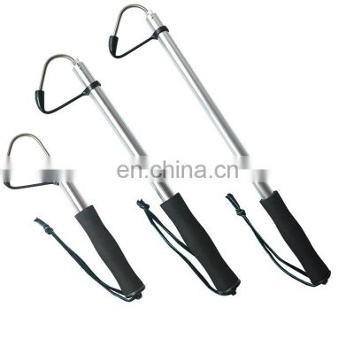 Factory Price Retractable Stainless Steel Hook Rxtractor Telescopic Fishing Gaff