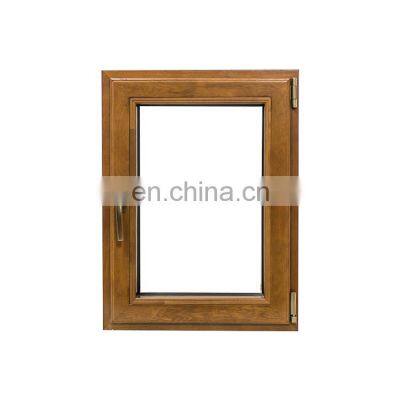 Good wood grain transfer broken bridge aluminum alloy casement window