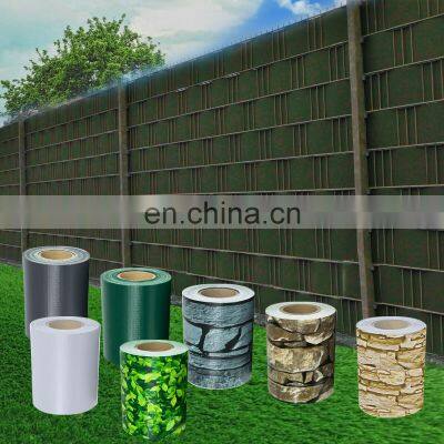 UV Resistance 630gsm 19cm*35m PVC Strip Screen Fence For Garden Protection
