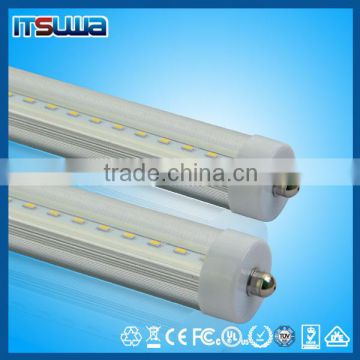 8ft 240cm single pin 85-265v clear cover led tube light