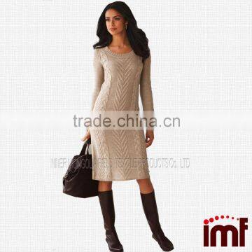 Cashmere Long Sleeve Knit Dress