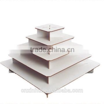 Pyramid style cardboard cupcake display stand