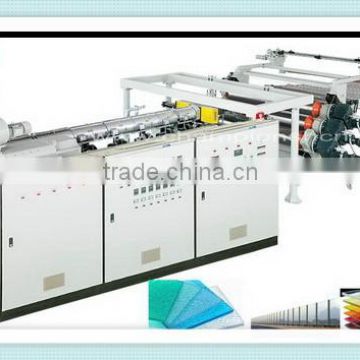 China gold supplier high quality plastic extrusion pc foaming board line