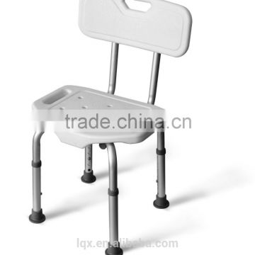 Shower chair with backrest