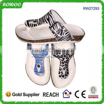 factory price and high quality durable women cork wholesale slippers with various colors