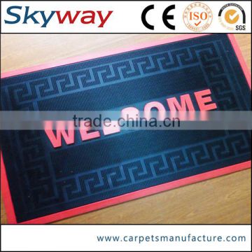 High quality pvc floor shaggy bath mat rug