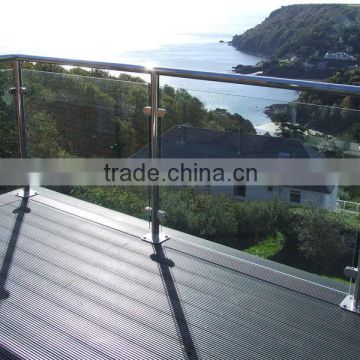 stainless steel handrail balustrade post glass deck railing systems