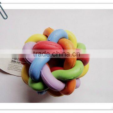 colourful rubber pet toy