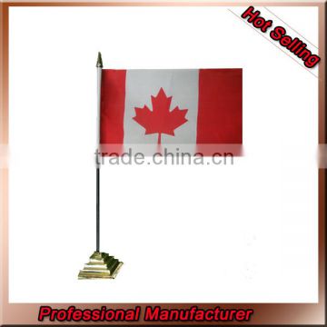 super mini desk flag,30x45cm Canada flag,professional custom table flag