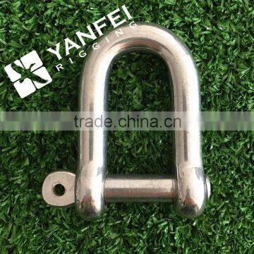 Stainless Steel D Shackle With Screw Pin