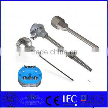 type k thermocouple temperature transmitter with thermo pocket