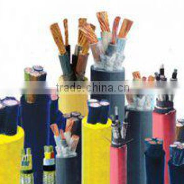 PVC fiber & mica compound insulated, metal screened fire-proof control soft cable