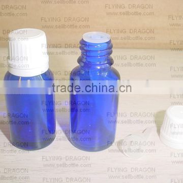 5-100ml blue essential oil glass bottle with cap