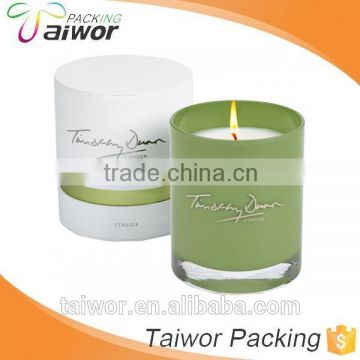 Guangzhou Taiwor green color round shape candle packaging boxes