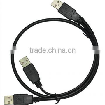 OEM specific black usb2.0 AM to 2AM cable tieline