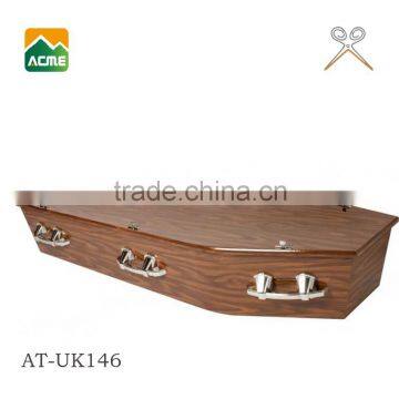 AT-UK146 good quality adult china casket coffin for sale factory