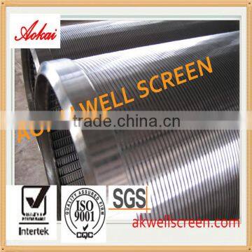 304 stainless steel high quality wedge wire screens/johnson type well screens