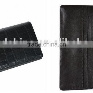 classic style premium quality PU leather wallet with card slots for perfect present