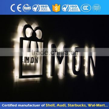 Custom cheap large galvanized metal letters with logo ights