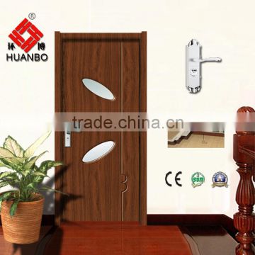 China mdf pvc flush door pvc coated wooden doors for toilet