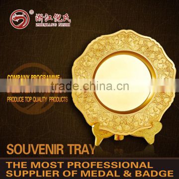 High quality custom znic alloy souvenir tray