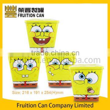 Sponge bob tapered square tin