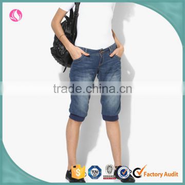 China Suppliers Denim Shorts Elastic Lyocell Denim Fabric Woman Clothes