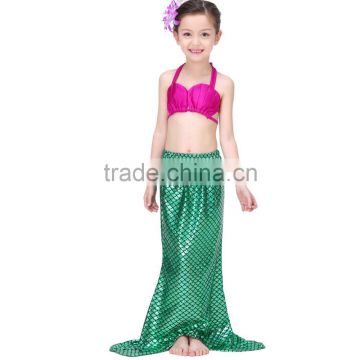 S64835A New Baby Girls Swimwear Bikini Children Mermaid Design Swimsuit