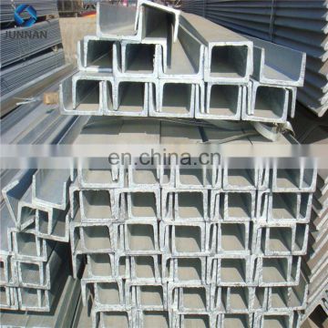 China Q235 Q345 SS400 cold rolled steel profiles brackets u galvanized sheet metal U channel steel