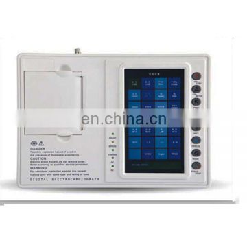SE-3D Digital Three Channel Color Touch Screen ECG Machine(electrocardiograph) portable ecg machine