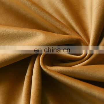 Rod pocket luxury solid blackout velvet curtain fabric