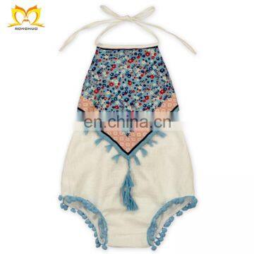 Infant Colorful Dots Pom Pom Bodysuit Baby Wears Romper Toddler Clothing